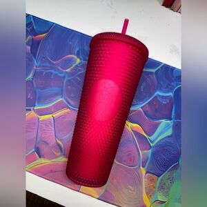 EUC Ruby Studded Starbucks 24 oz Tumbler - N. America Release 2023